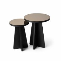 Set măsuţe cafea Hanah Home Luna Black 2pcs imaginea #4 — magazin online Desire.md