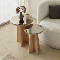 Set măsuţe cafea Hanah Home Luna Bronze Sapphire Oak 2pcs imaginea #5 — magazin online Desire.md