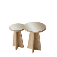 Set măsuţe cafea Hanah Home Luna Bronze Sapphire Oak 2pcs imaginea #10 — magazin online Desire.md