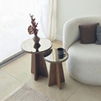 Набор журнальных столиков Hanah Home Luna Bronze Walnut 2pcs