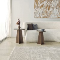Набор журнальных столиков Hanah Home Luna Bronze Walnut 2pcs фото №8 — интернет-магазин Desire.md