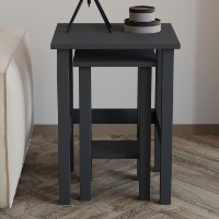 Set măsuţe cafea Hanah Home Gina 2 Anthracite imaginea #2 — magazin online Desire.md