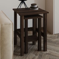 Set măsuţe cafea Hanah Home Gina 2 Walnut