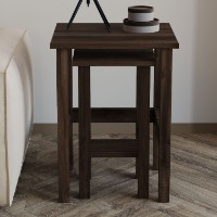 Set măsuţe cafea Hanah Home Gina 2 Walnut imaginea #2 — magazin online Desire.md
