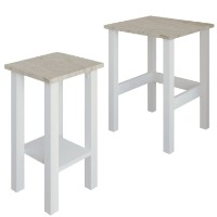 Set măsuţe cafea Hanah Home Gina 2 White Travertine imaginea #4 — magazin online Desire.md