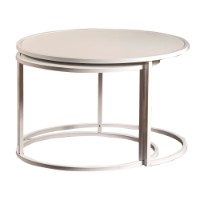 Set de măsuțe de cafea Hanah Home Tambur White imaginea #6 — magazin online Desire.md