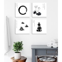 Set de 4 tablouri Wallity FRJ07