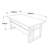 Комплект офисной мебели Hanah Home Mn07-Ba фото №5 — интернет-магазин Desire.md