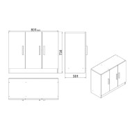 Комплект офисной мебели Hanah Home Vo16-Ob фото №2 — интернет-магазин Desire.md
