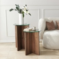 Set de măsuțe de cafea Hanah Home Lily Walnut