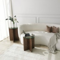 Set de măsuțe de cafea Hanah Home Lily Walnut imaginea #4 — magazin online Desire.md