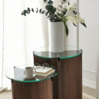 Set de măsuțe de cafea Hanah Home Lily Walnut imaginea #5 — magazin online Desire.md