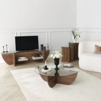 Set de măsuțe de cafea Hanah Home Lily Walnut imaginea #7 — magazin online Desire.md