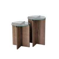 Set de măsuțe de cafea Hanah Home Lily Walnut imaginea #8 — magazin online Desire.md