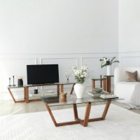 Set de măsuțe de cafea Hanah Home Amalfi Walnut imaginea #8 — magazin online Desire.md