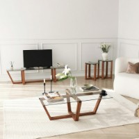 Set de măsuțe de cafea Hanah Home Amalfi Walnut imaginea #9 — magazin online Desire.md