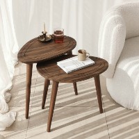 Set de măsuțe de cafea Hanah Home Sweet Set Walnut
