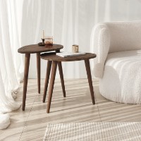 Set de măsuțe de cafea Hanah Home Sweet Set Walnut imaginea #2 — magazin online Desire.md
