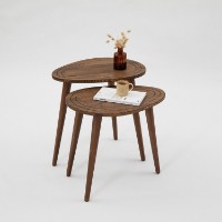 Set de măsuțe de cafea Hanah Home Sweet Set Walnut imaginea #6 — magazin online Desire.md