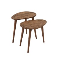 Set de măsuțe de cafea Hanah Home Sweet Set Walnut imaginea #8 — magazin online Desire.md