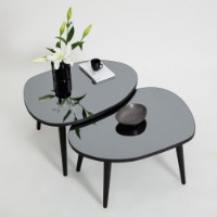Set de măsuțe de cafea Hanah Home Gusto SetBlack Fume imaginea #2 — magazin online Desire.md