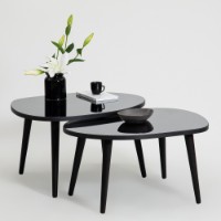 Set de măsuțe de cafea Hanah Home Gusto SetBlack Fume imaginea #3 — magazin online Desire.md