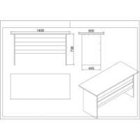 Комплект офисной мебели Hanah Home Vo17-Ba фото №2 — интернет-магазин Desire.md