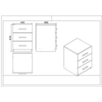 Комплект офисной мебели Hanah Home Vo17-W фото №4 — интернет-магазин Desire.md