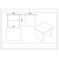 Комплект офисной мебели Hanah Home Vo18-Ob фото №3 — интернет-магазин Desire.md