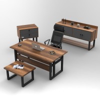 Комплект офисной мебели Hanah Home Mn09-Ba фото №3 — интернет-магазин Desire.md