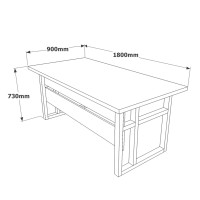 Комплект офисной мебели Hanah Home Mn09-Ba фото №5 — интернет-магазин Desire.md