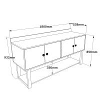 Комплект офисной мебели Hanah Home Mn09-Ba фото №8 — интернет-магазин Desire.md