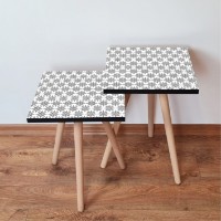 Set de măsuțe de cafea Hanah Home 2Shp10 Black imaginea #1 — magazin online Desire.md