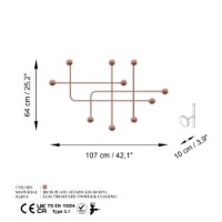 Вешалка Wallity Samara-C фото №6 — интернет-магазин Desire.md