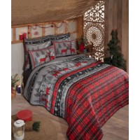 Set cuvertura+ fata de perna L'Essentiel Christmas Red
