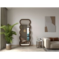 Oglindă Hanah Home Wave Brown