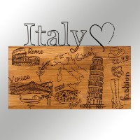 Panou decorativ Wallity I Love You Italy imaginea #6 — magazin online Desire.md