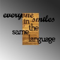 Panou decorativ Wallity Everyone Smiles in The Same Language imaginea #6 — magazin online Desire.md