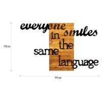 Panou decorativ Wallity Everyone Smiles in The Same Language imaginea #7 — magazin online Desire.md