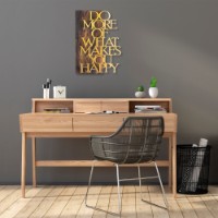 Panou decorativ Wallity Do More Of What Makes You Happy Gold