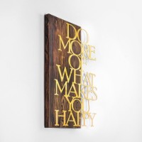 Panou decorativ Wallity Do More Of What Makes You Happy Gold imaginea #5 — magazin online Desire.md