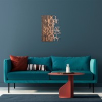 Panou decorativ Wallity Do More Of What Makes You Happy Copper imaginea #2 — magazin online Desire.md