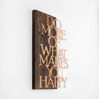 Panou decorativ Wallity Do More Of What Makes You Happy Copper imaginea #5 — magazin online Desire.md