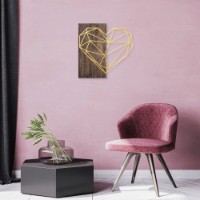 Panou decorativ Wallity Heart Gold imaginea #2 — magazin online Desire.md