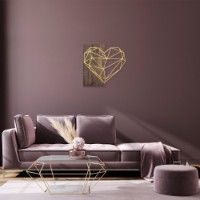 Panou decorativ Wallity Heart Gold imaginea #3 — magazin online Desire.md