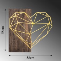 Panou decorativ Wallity Heart Gold imaginea #6 — magazin online Desire.md