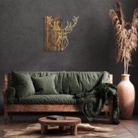Panou decorativ Wallity Deer1 Gold imaginea #2 — magazin online Desire.md