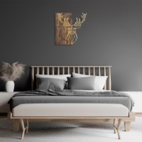 Panou decorativ Wallity Deer1 Gold imaginea #3 — magazin online Desire.md