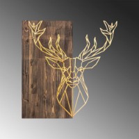 Panou decorativ Wallity Deer1 Gold imaginea #4 — magazin online Desire.md