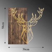 Panou decorativ Wallity Deer1 Gold imaginea #6 — magazin online Desire.md